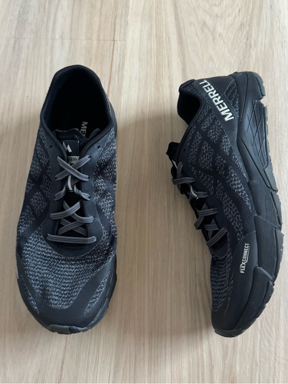 Merrell Bare Access Flex Men’s Shoes Sz 10 Triple Black